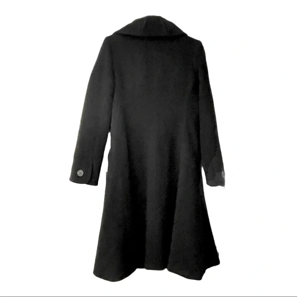 Carolina Williamson Black 100% Camel Hair Winter Over Coat